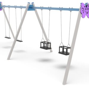 Nelja istekohaga metallkiik