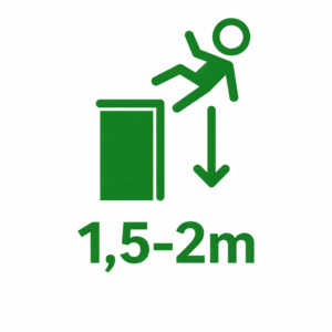 Kukkumiskõrgus 1,5-2m