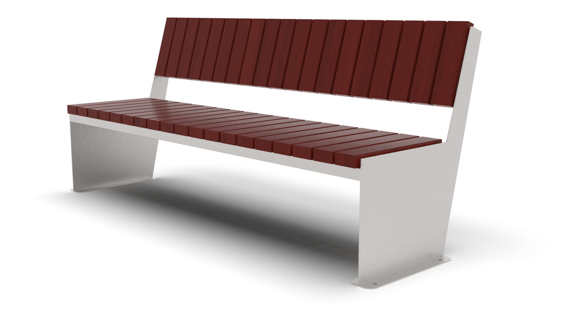 Metallkonstruktsiooniga pargipink – vastupidav välipink avalikku ruumi