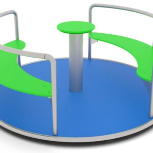 Karussell Sinine-roheline – mänguväljaku karussell lastele