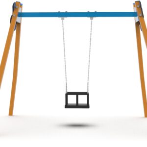 Ühekohaline kiik vabalt valitava istmega – kollane