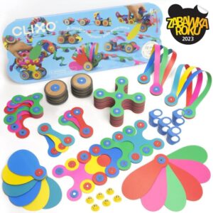 Clixo Wheel Creator ratastega magnetkonstruktor – 72 osa
