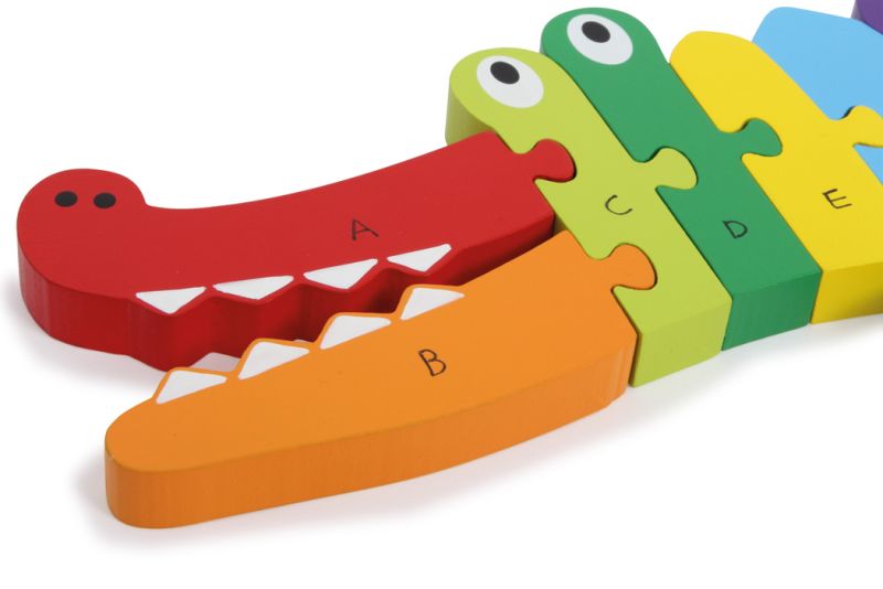 Puidust tähestikukrokodill ABC – 26 osa - Pilt 3