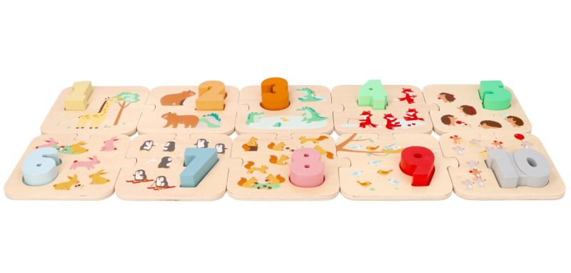 Puidust numbrite õppimise ja sorteerimise pusle 1–10 - Pilt 4