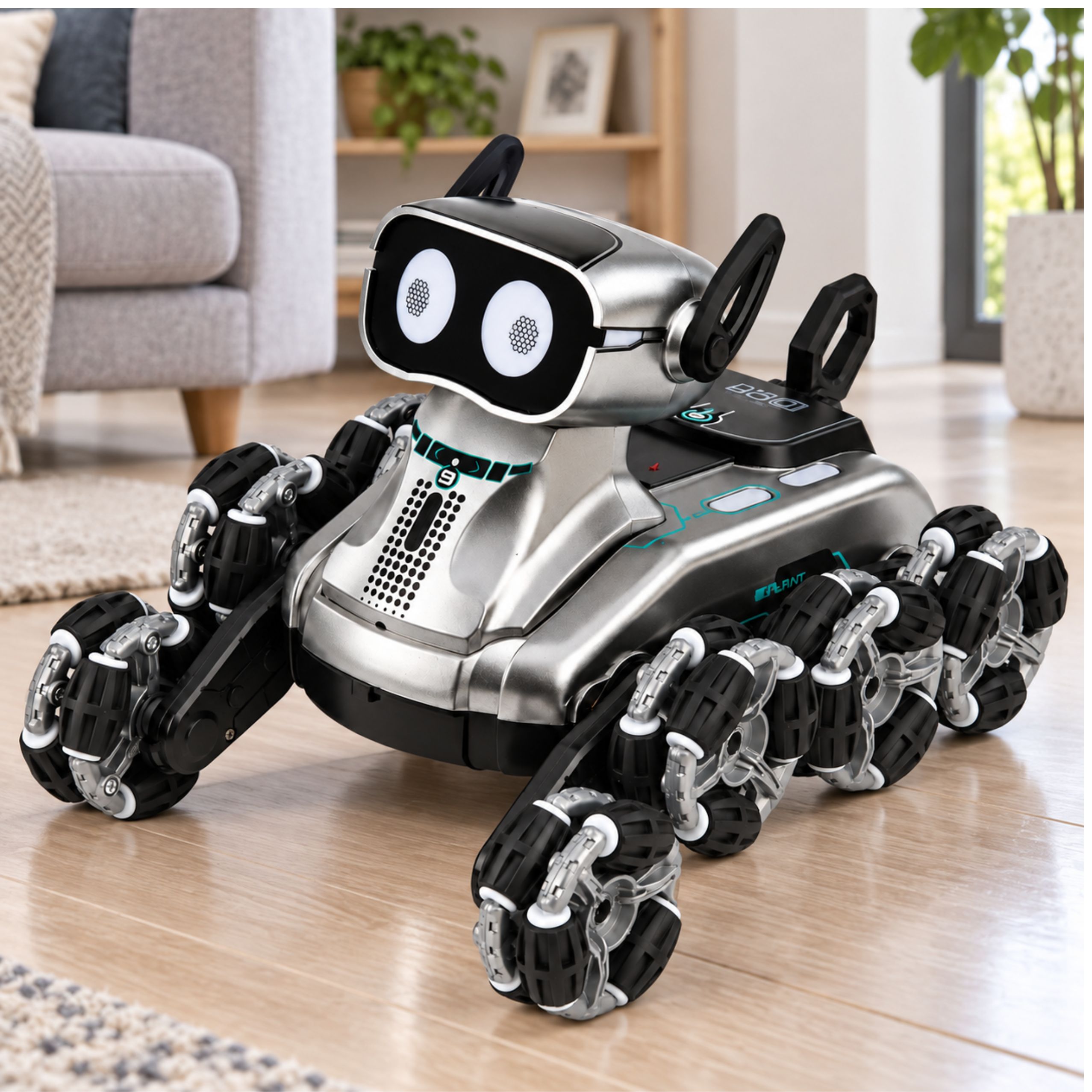 Puldiga robotkoer – 8 ratast, valgus ja heli - Pilt 3