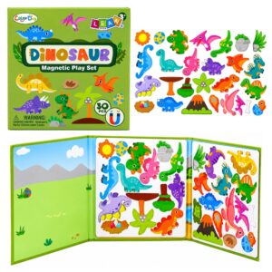 Magnetraamat dinosaurustega – 30 magnetit