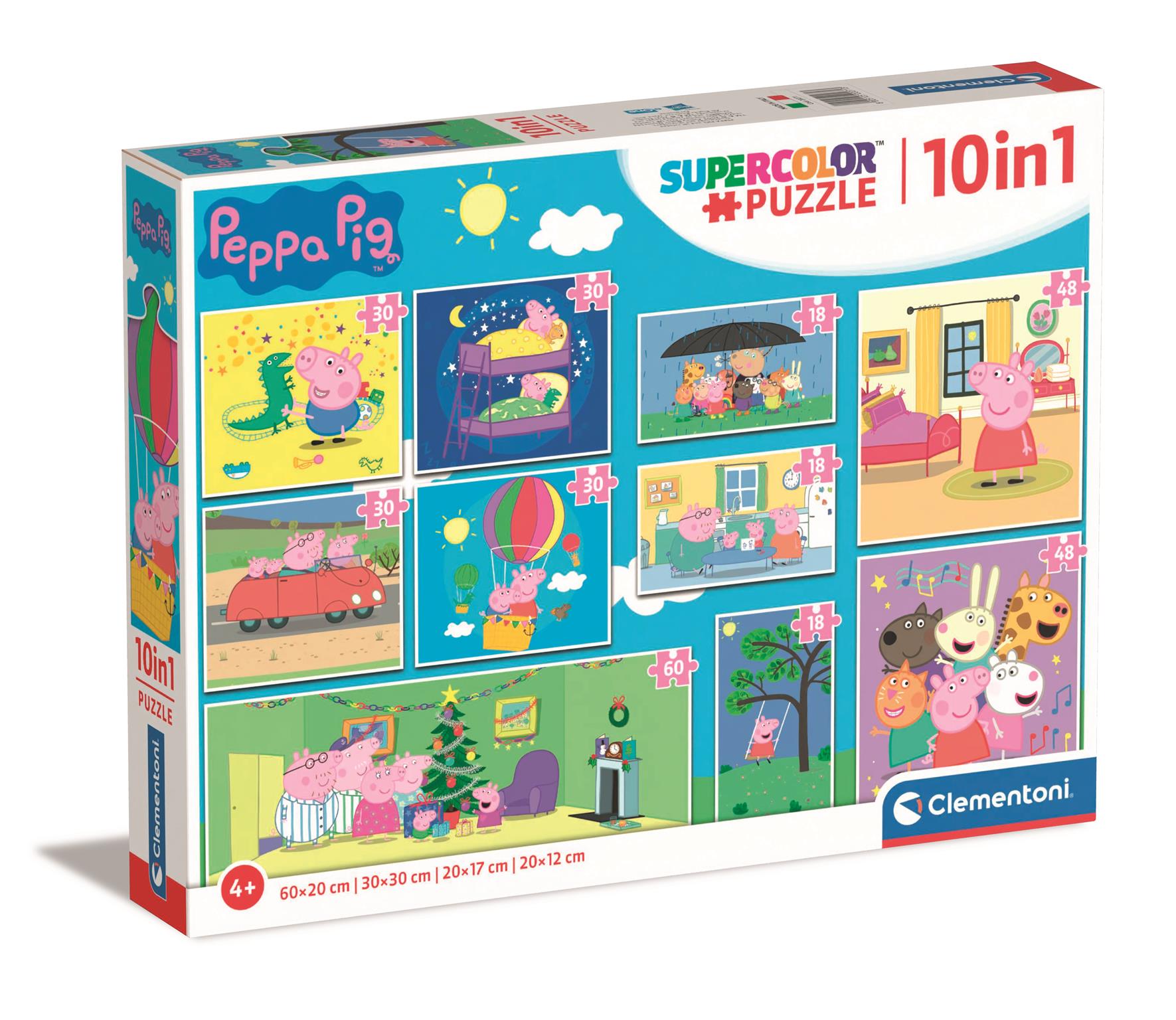 Clementoni Põrsas Peppa puslekomplekt – 10 puslet - Pilt 2