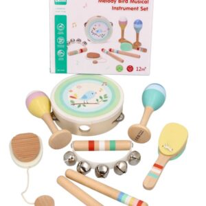 Pastelne Melody Bird muusikainstrumentide komplekt
