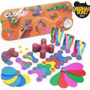 Clixo Super Rainbow magnetkonstruktor – 60 osa