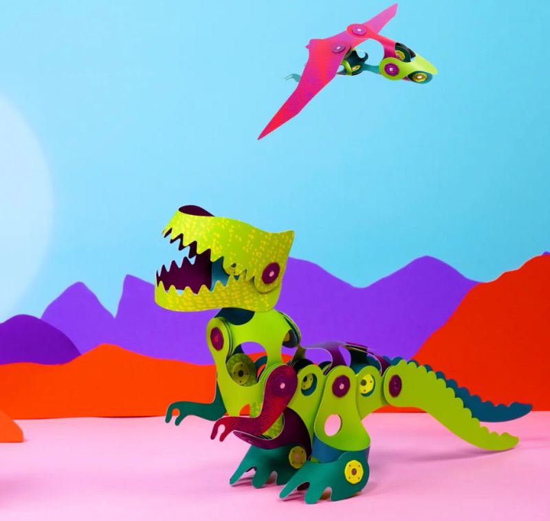 Clixo Dino Adventure magnetkonstruktor – 36 osa - Pilt 3