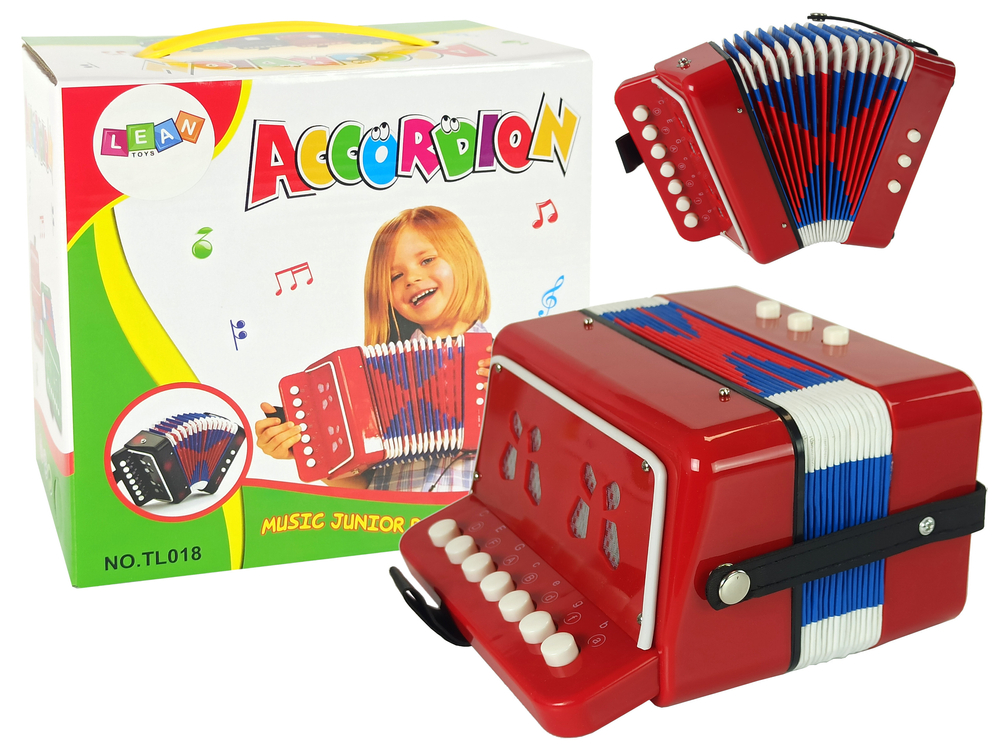 Laste akordion – punane - Pilt 2