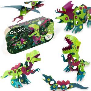 Clixo Dino Adventure magnetkonstruktor – 36 osa