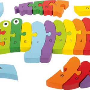 Puidust tähestikukrokodill ABC – 26 osa