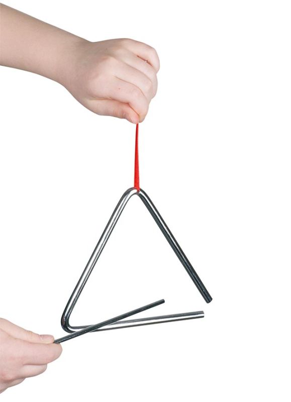 Metallist triangel lastele