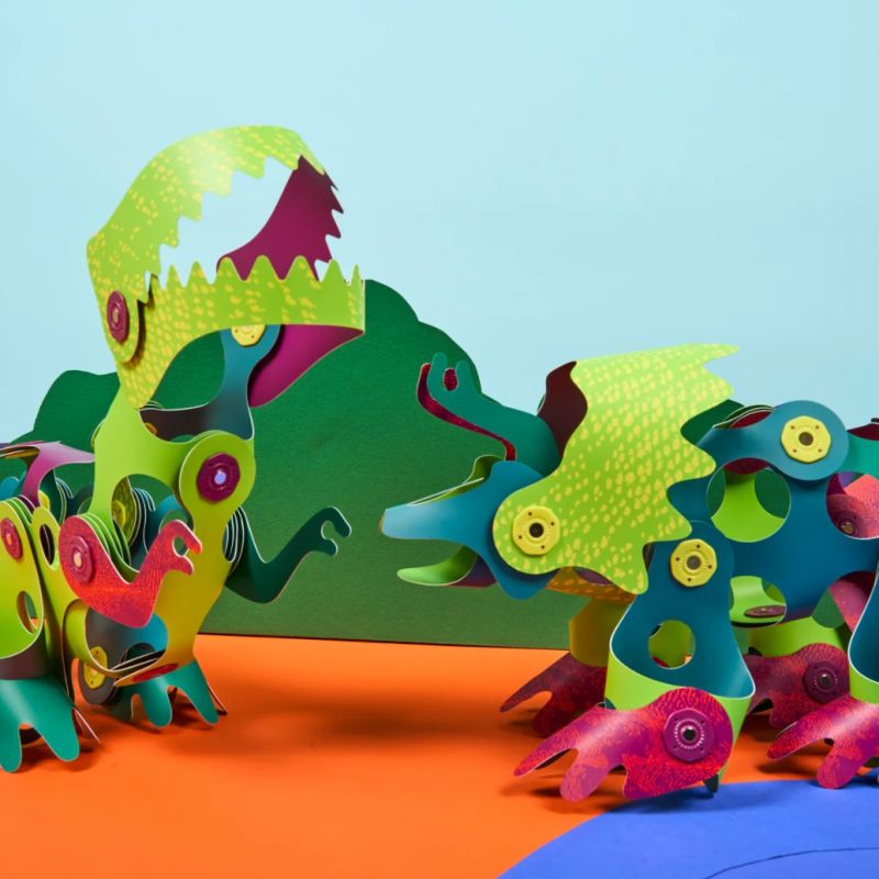 Clixo Dino Adventure magnetkonstruktor – 36 osa - Pilt 2