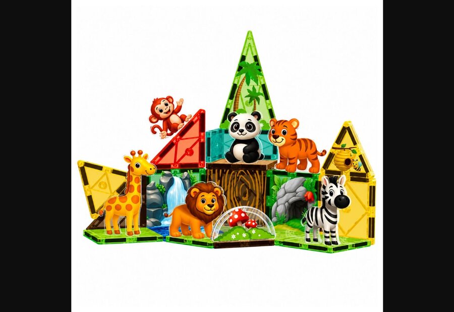 Magnetklotsid metsloomadega – 27 osa - Pilt 2