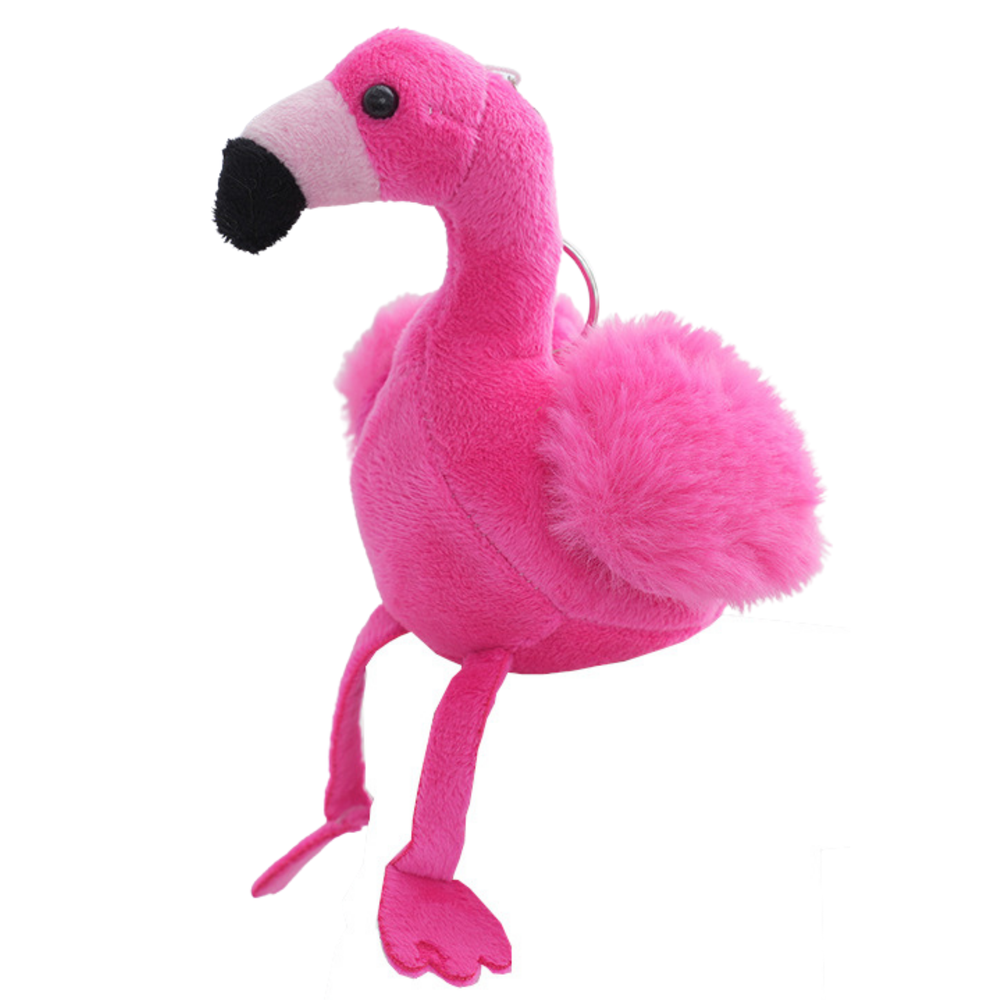 Pehme flamingo võtmehoidja – roosa, 12 cm - Pilt 2