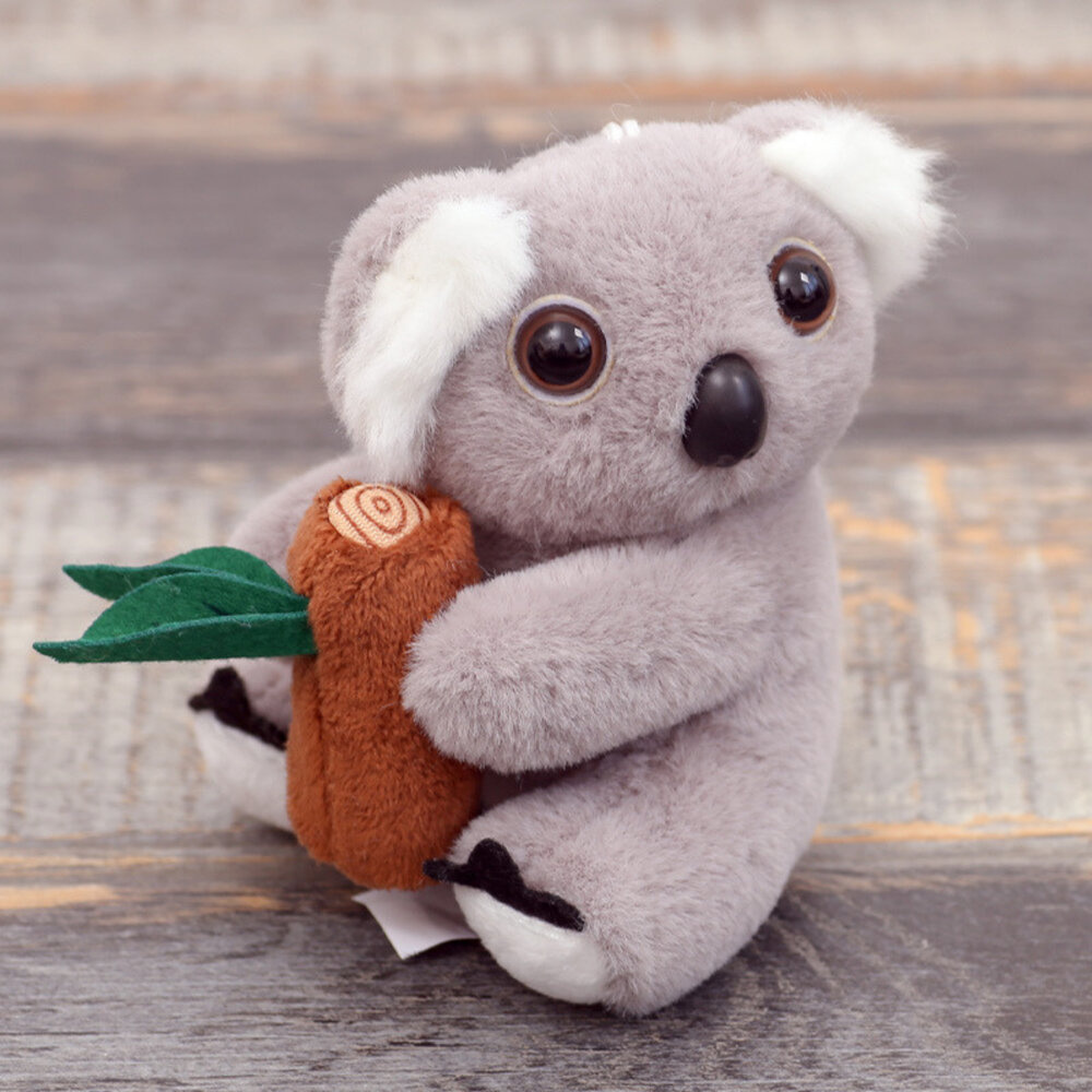 Pehme koala võtmehoidja oksaga – hall, 12 cm - Pilt 2