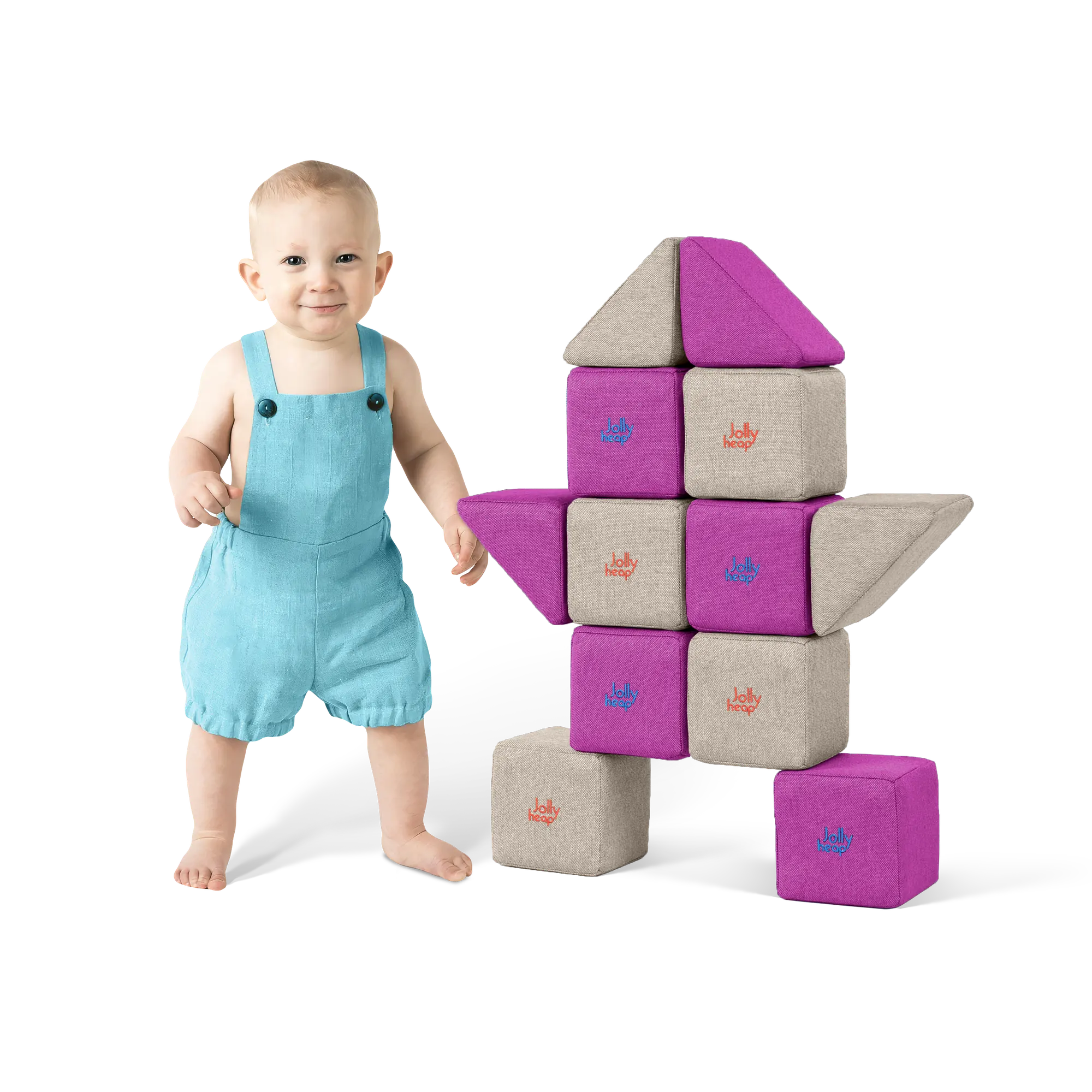 Jolly Heap Pixi pehmed magnetklotsid – 12 osa - Pilt 2
