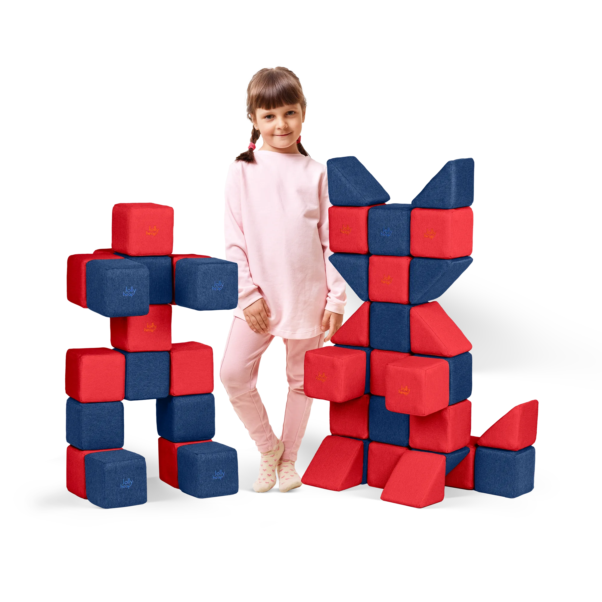 Jolly Heap Medium pehmed magnetklotsid – 50 osa - Pilt 3