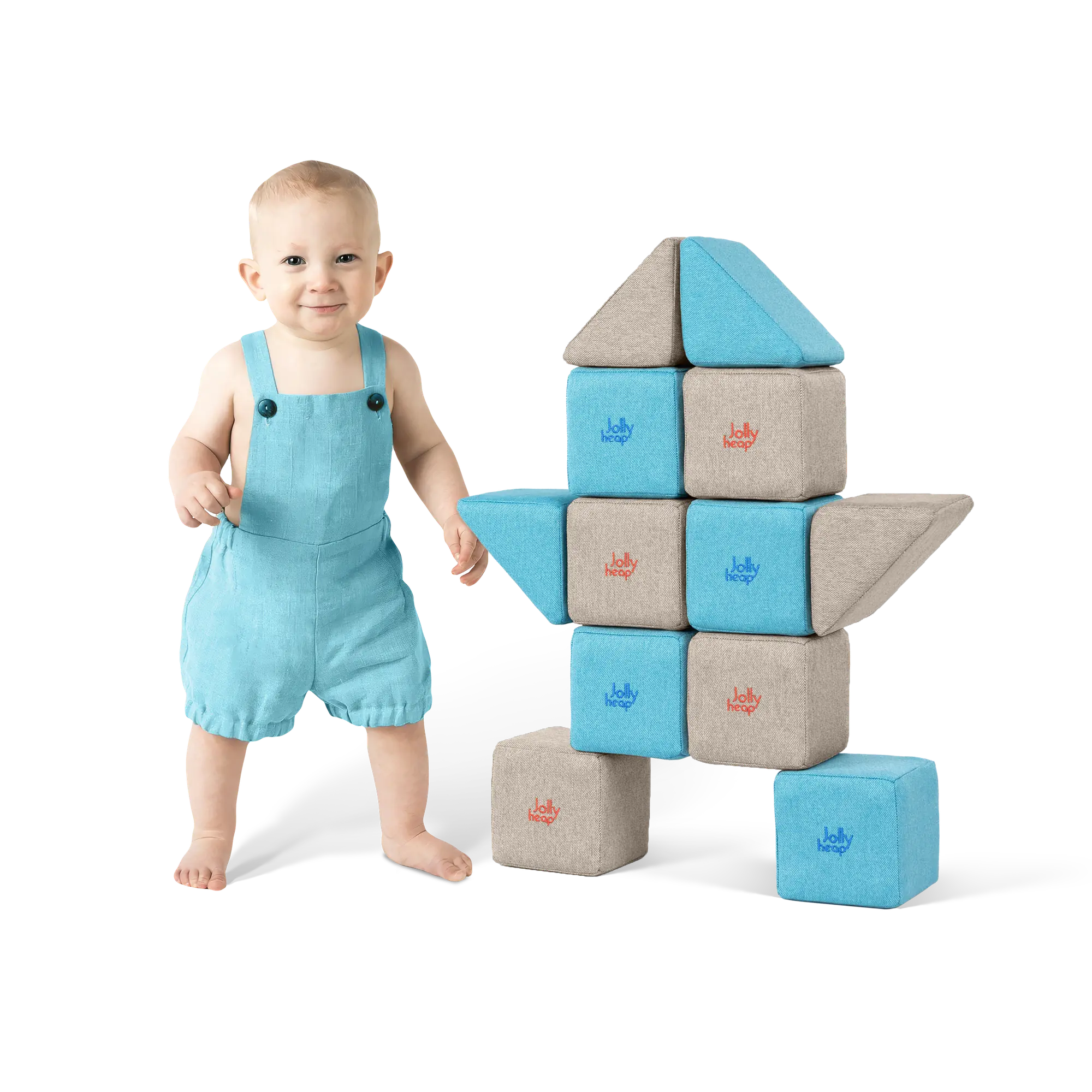 Jolly Heap Pixi pehmed magnetklotsid – 12 osa