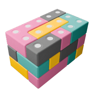 TUKI BUILDER pehmed magnetklotsid – 26 osa