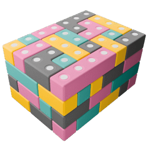 TUKI BUILDER pehmed magnetklotsid – 76 osa