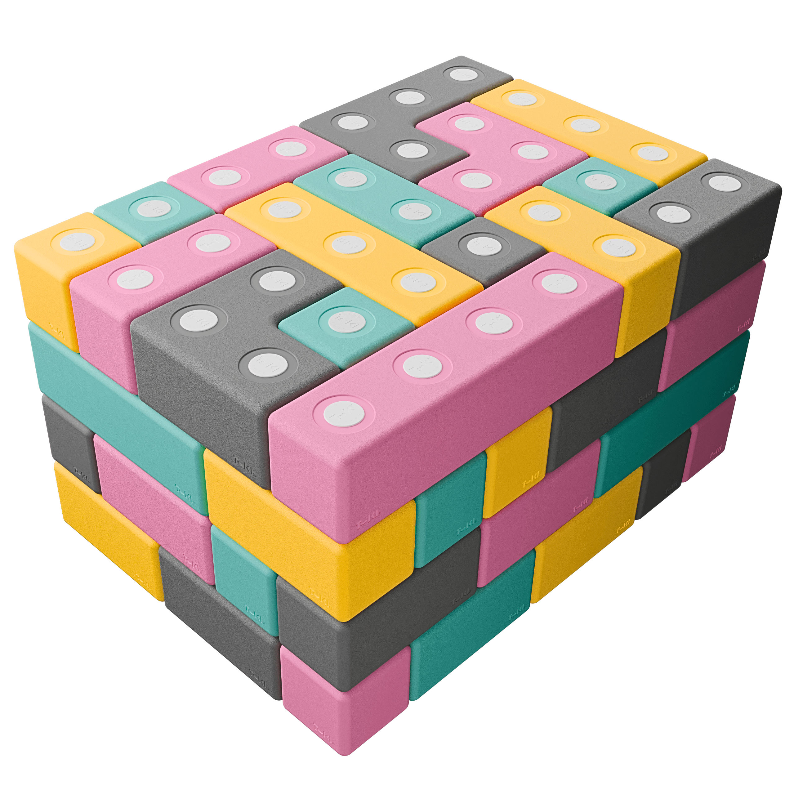 TUKI BUILDER pehmed magnetklotsid – 76 osa