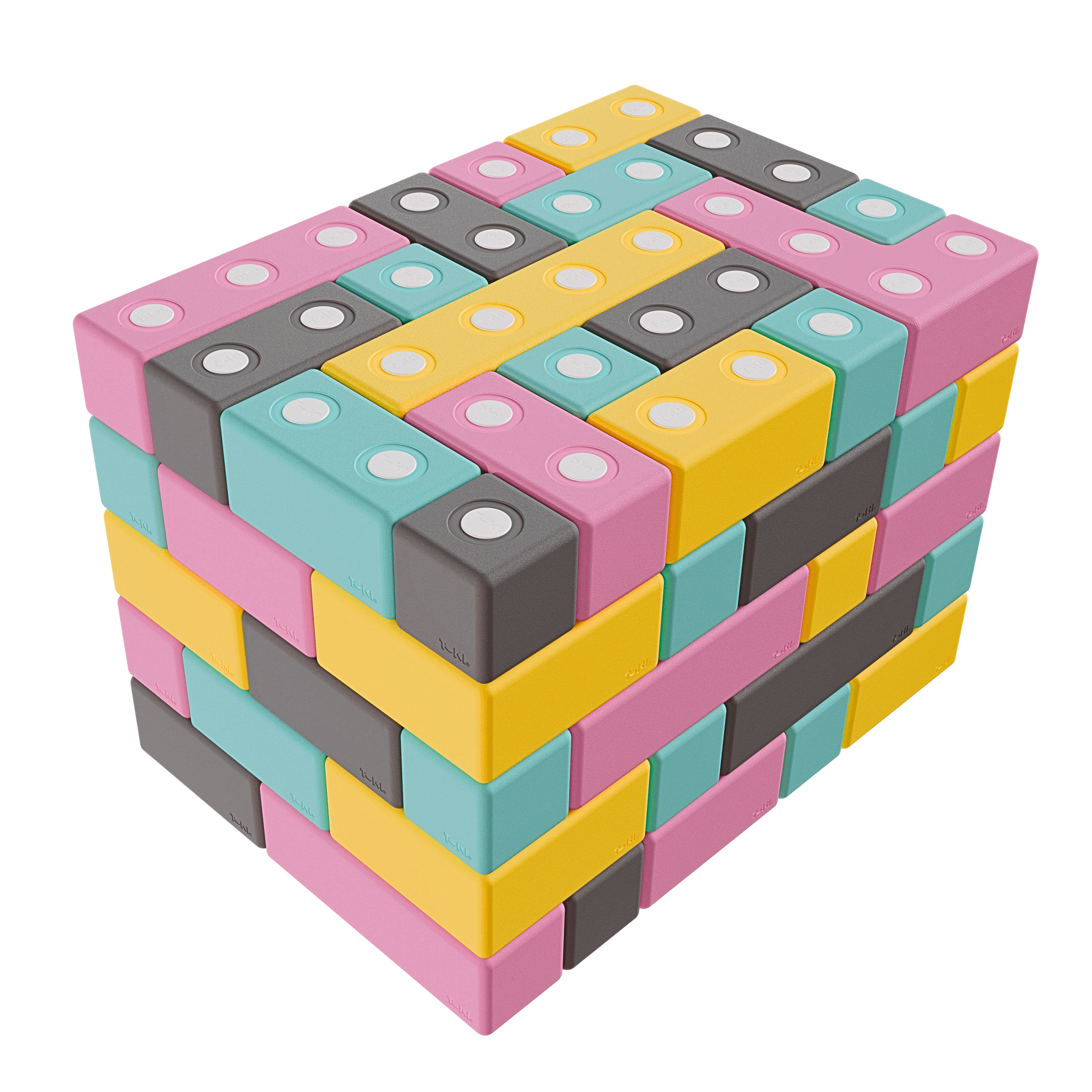 TUKI BUILDER pehmed magnetklotsid – 94 osa